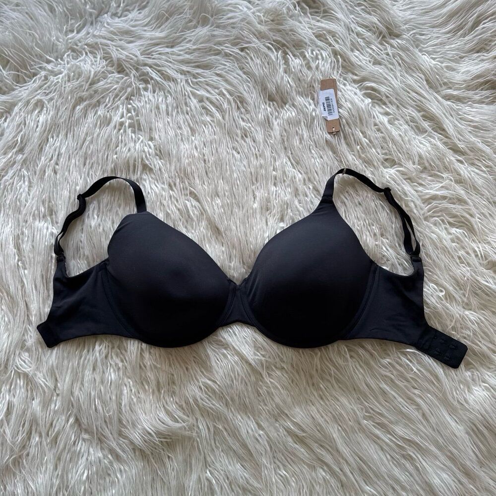 Skims Fits Everybody T-Shirt Bra Onyx Size 32H